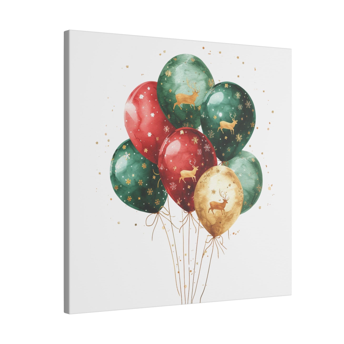 Festive Balloon Canvas Art - Holiday Decor