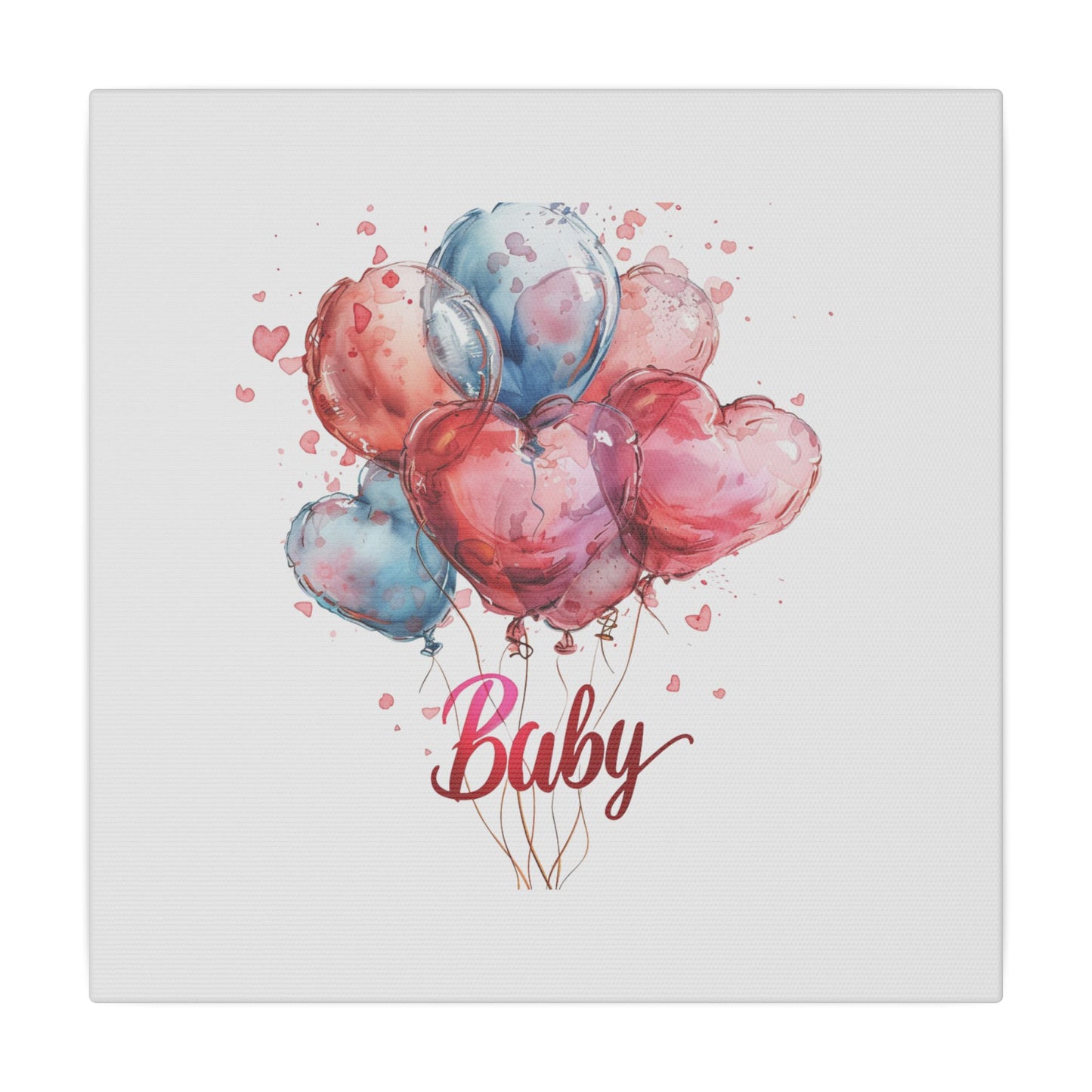 Baby Balloon Canvas Art - Colorful Nursery Decor