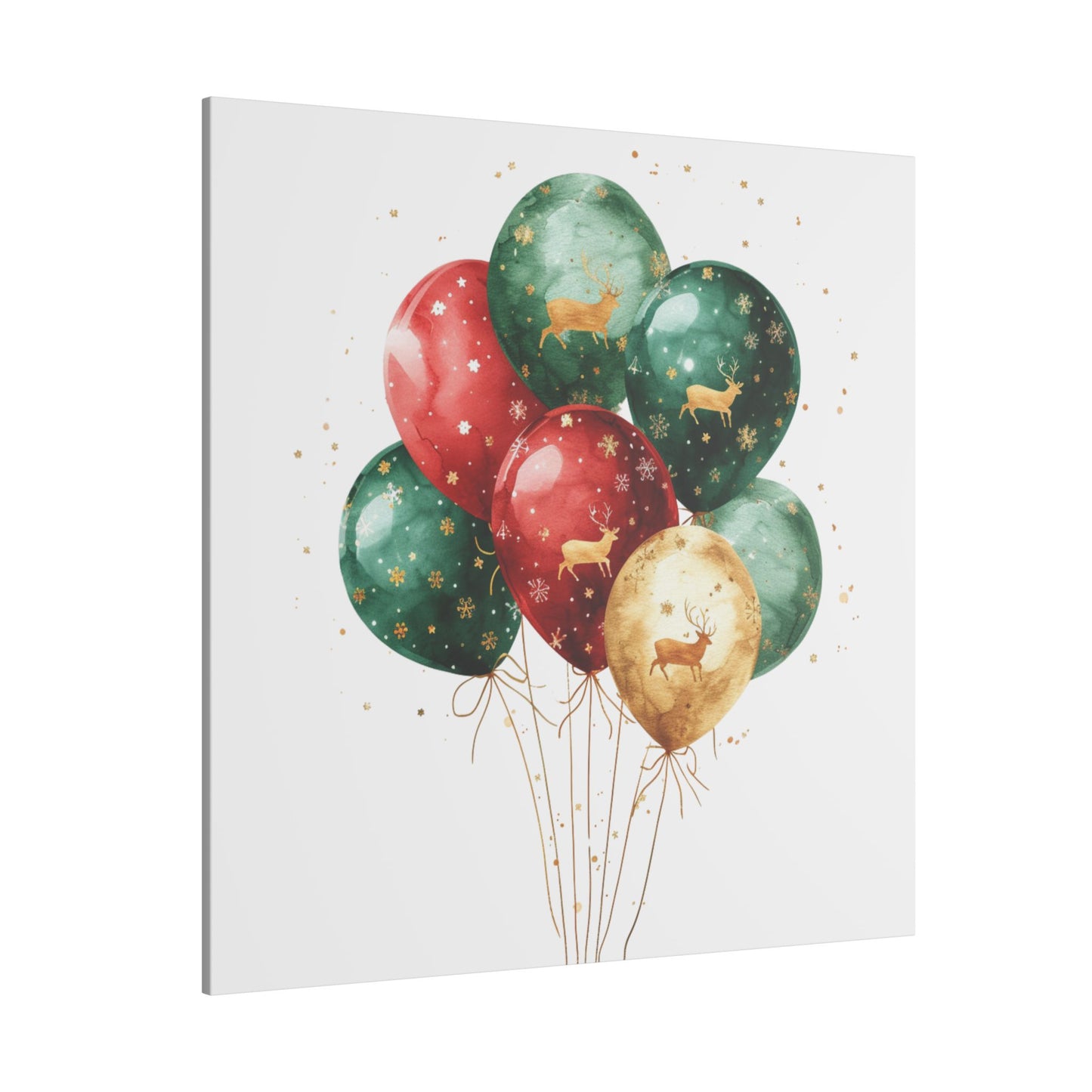 Festive Balloon Canvas Art - Holiday Decor