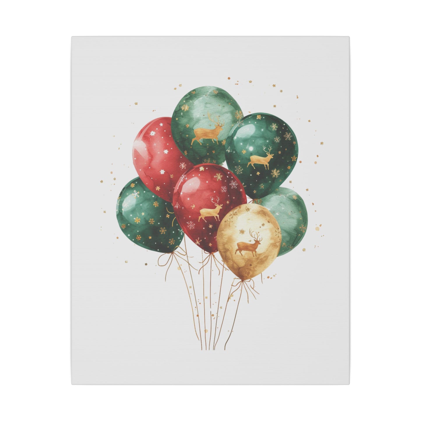 Festive Balloon Canvas Art - Holiday Decor