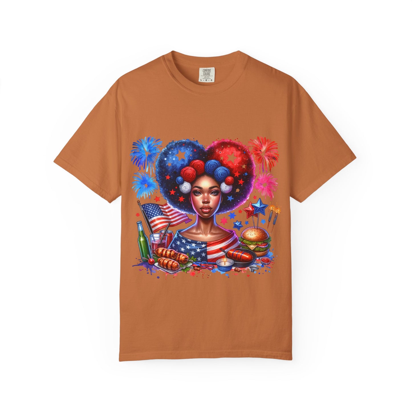 Patriotic Celebration T-Shirt | Unisex Garment-Dyed Tee for Independence Day