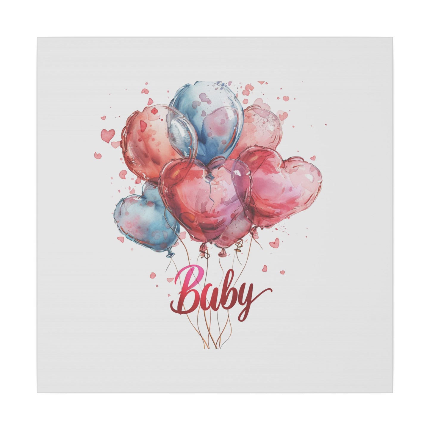 Baby Balloon Canvas Art - Colorful Nursery Decor