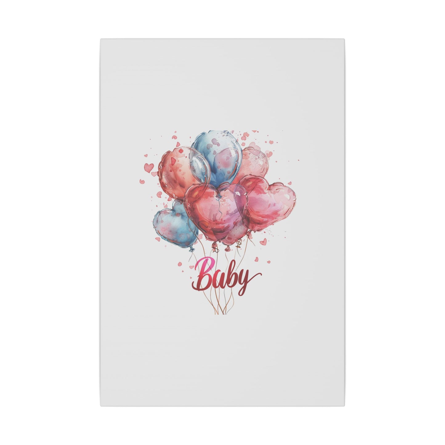 Baby Balloon Canvas Art - Colorful Nursery Decor
