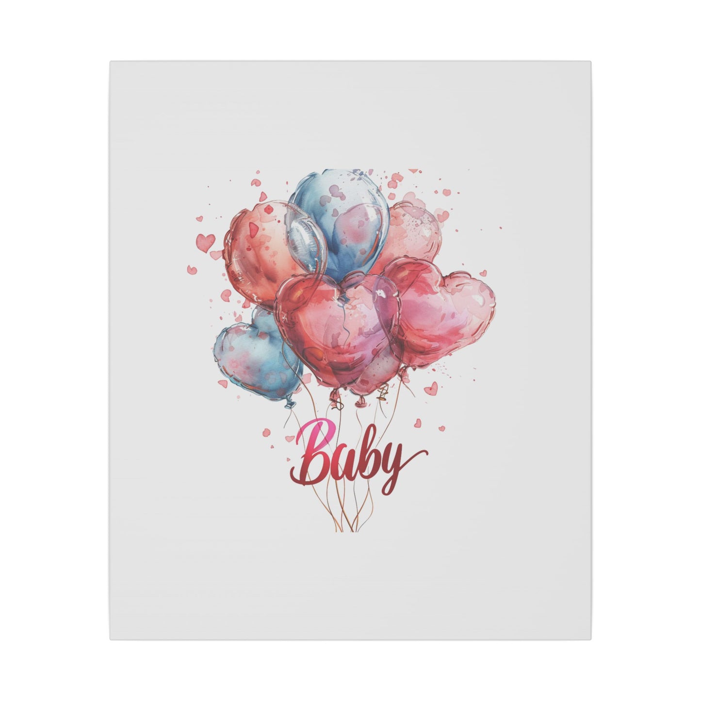 Baby Balloon Canvas Art - Colorful Nursery Decor
