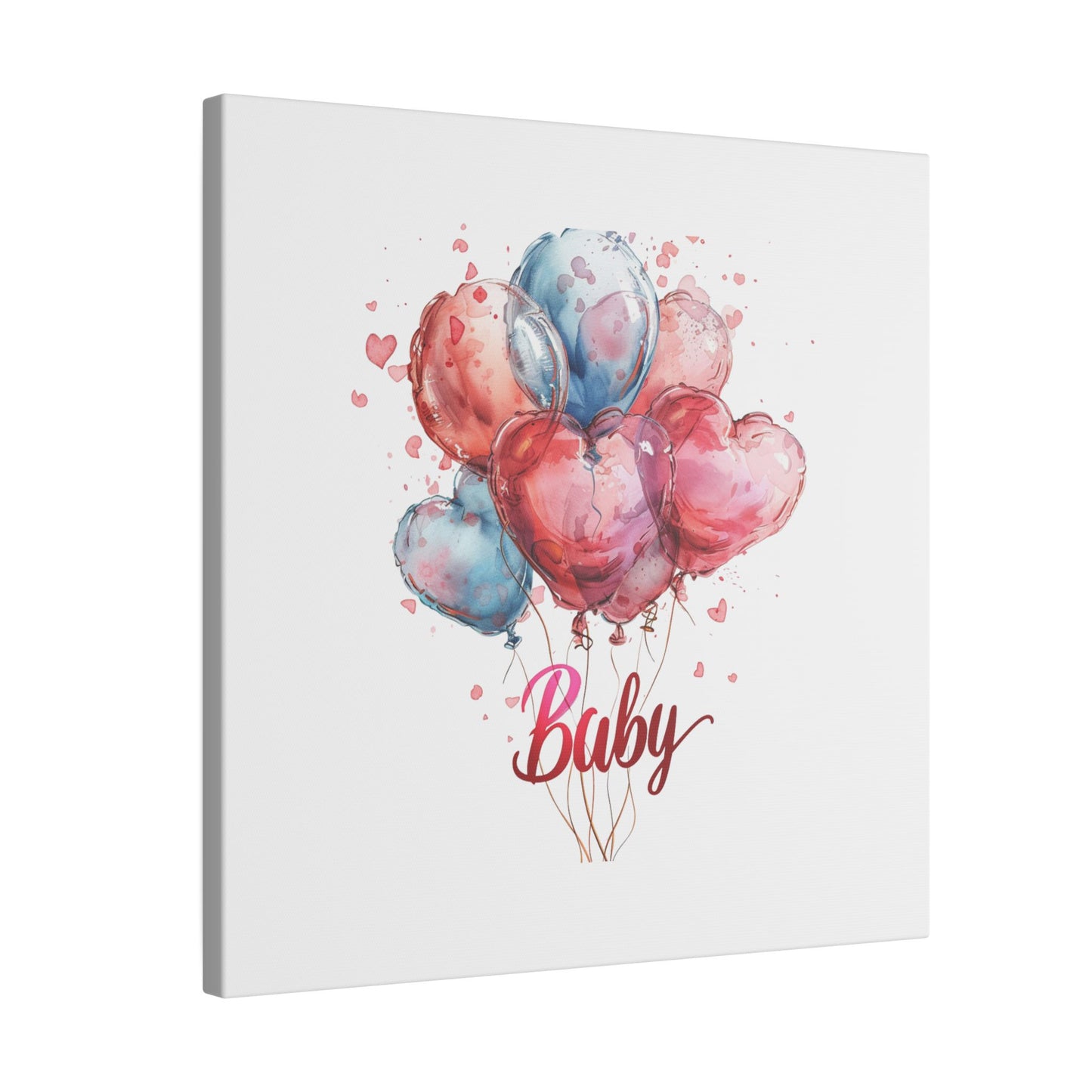 Baby Balloon Canvas Art - Colorful Nursery Decor