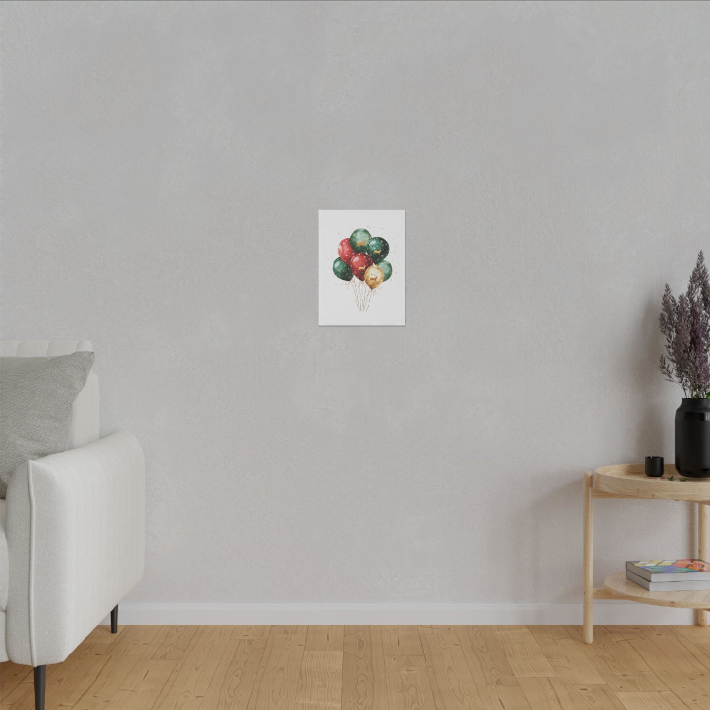Festive Balloon Canvas Art - Holiday Decor