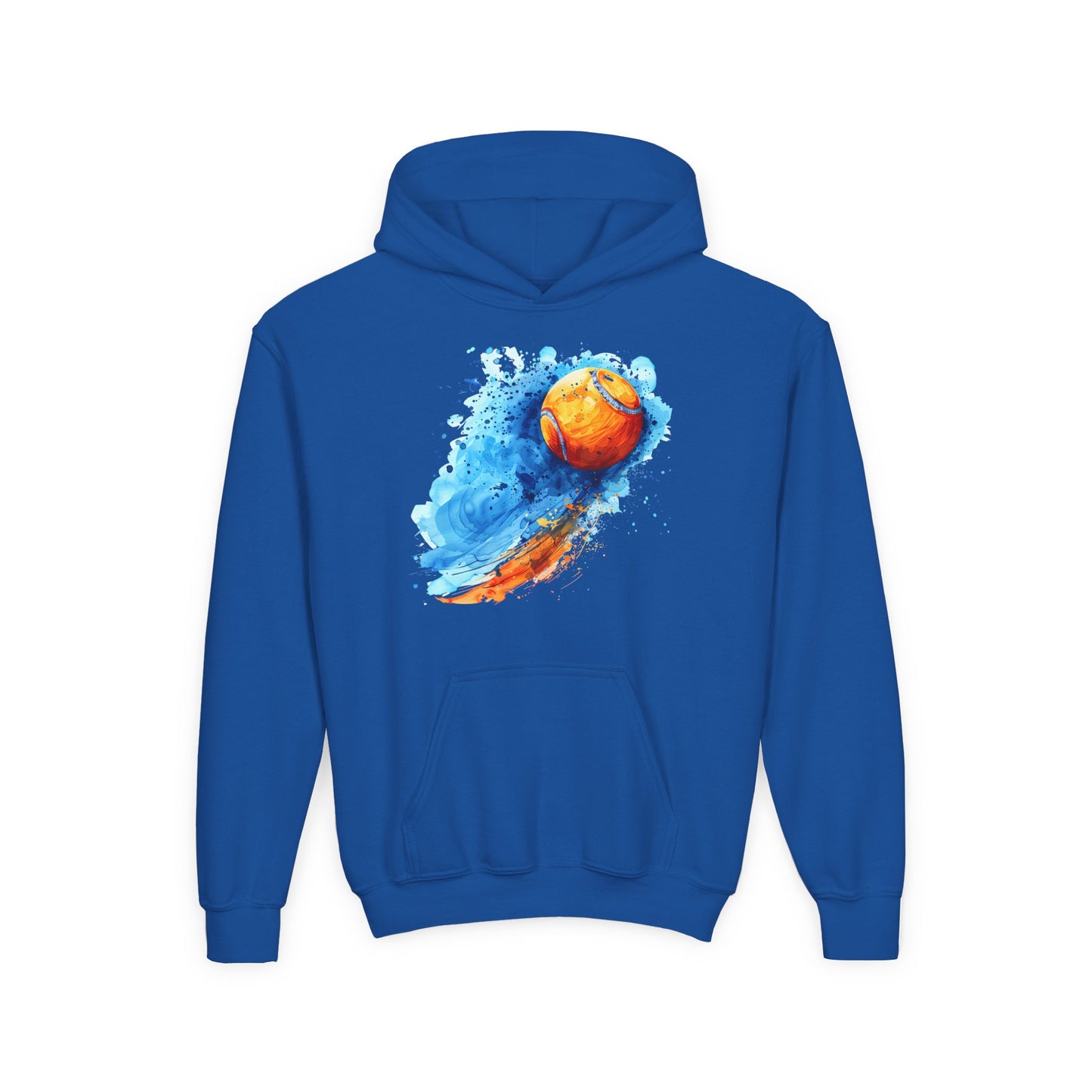 Youth Tennis Splash Hoodie - Colorful Sports Sweatshirt for Young Athletes