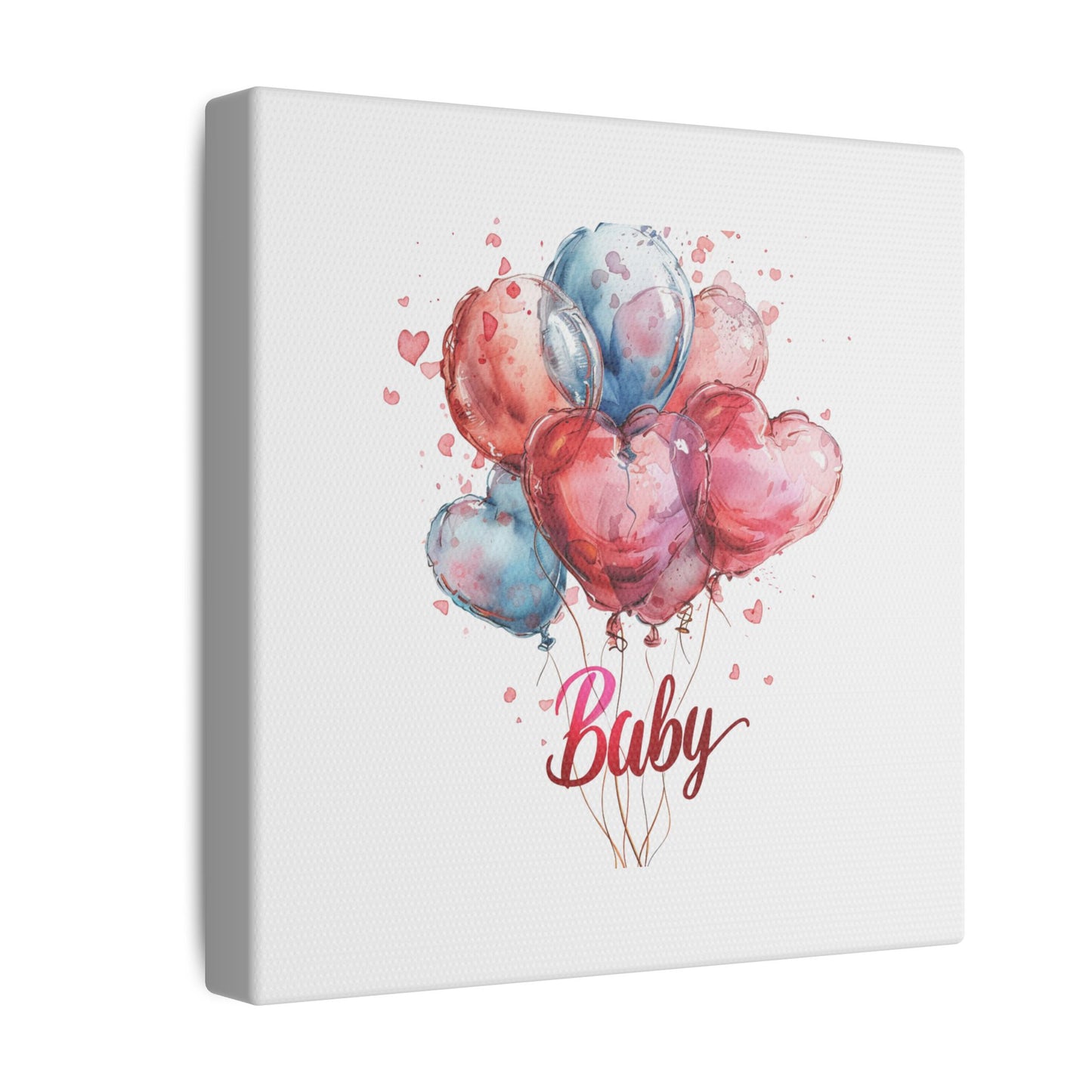 Baby Balloon Canvas Art - Colorful Nursery Decor