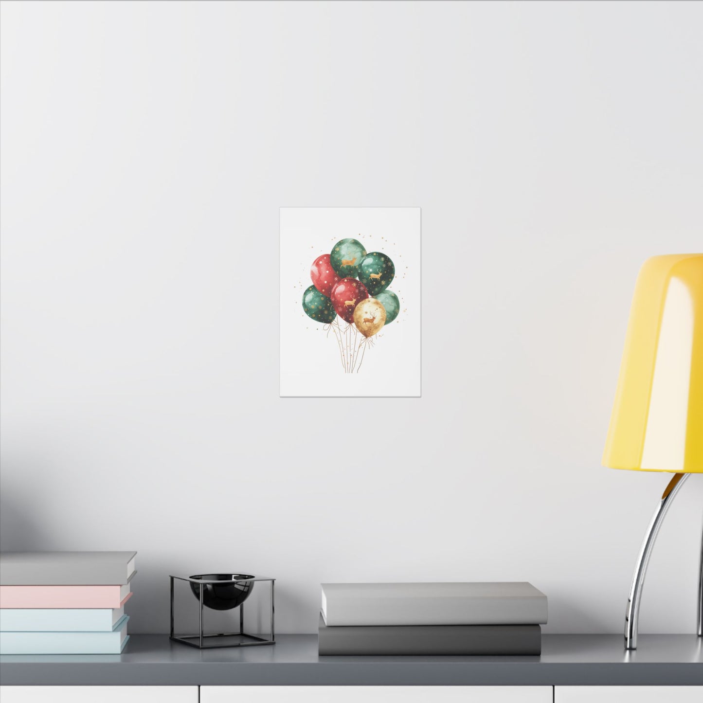 Festive Balloon Canvas Art - Holiday Decor