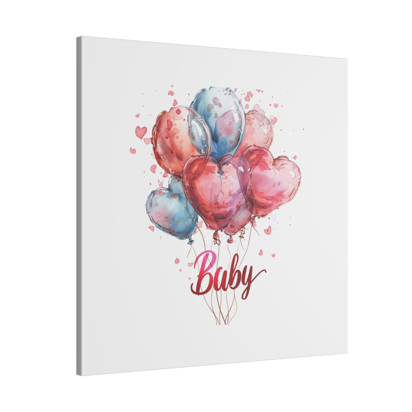 Baby Balloon Canvas Art - Colorful Nursery Decor