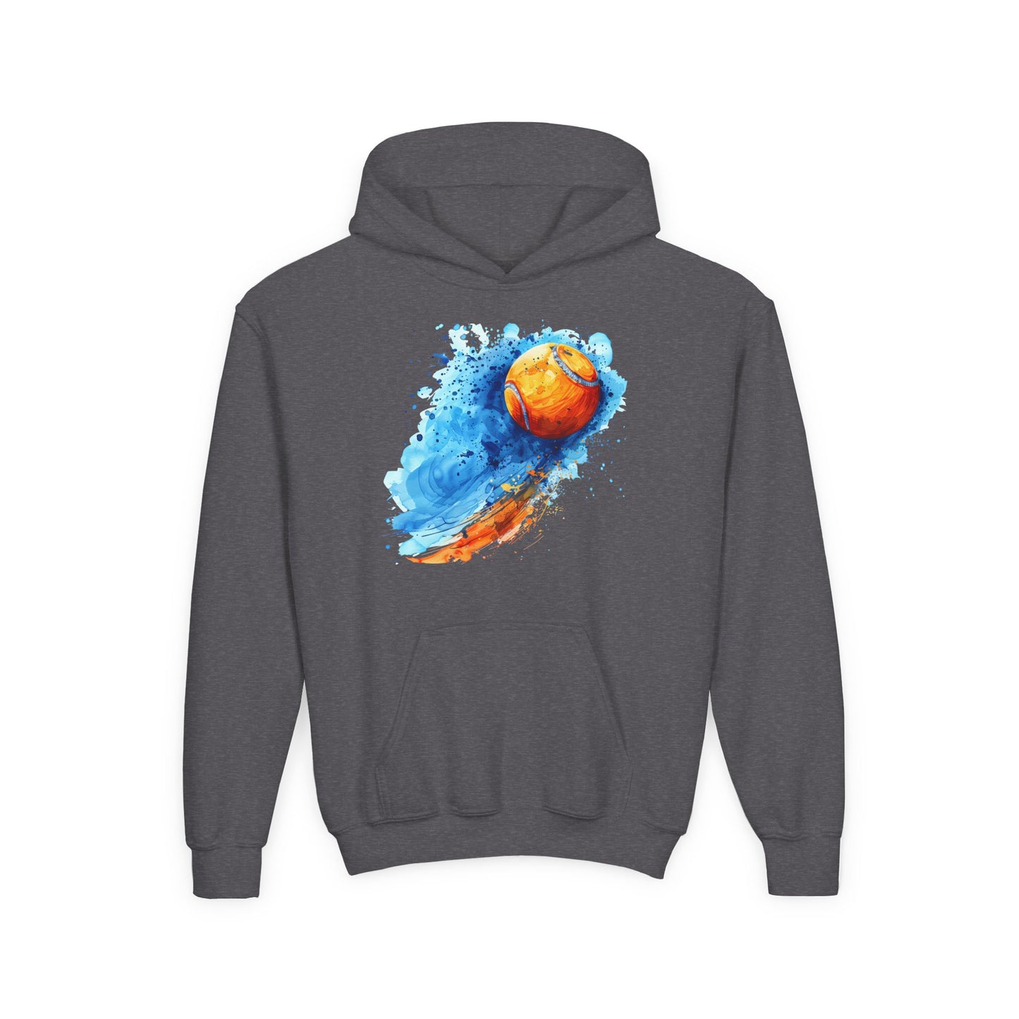 Youth Tennis Splash Hoodie - Colorful Sports Sweatshirt for Young Athletes