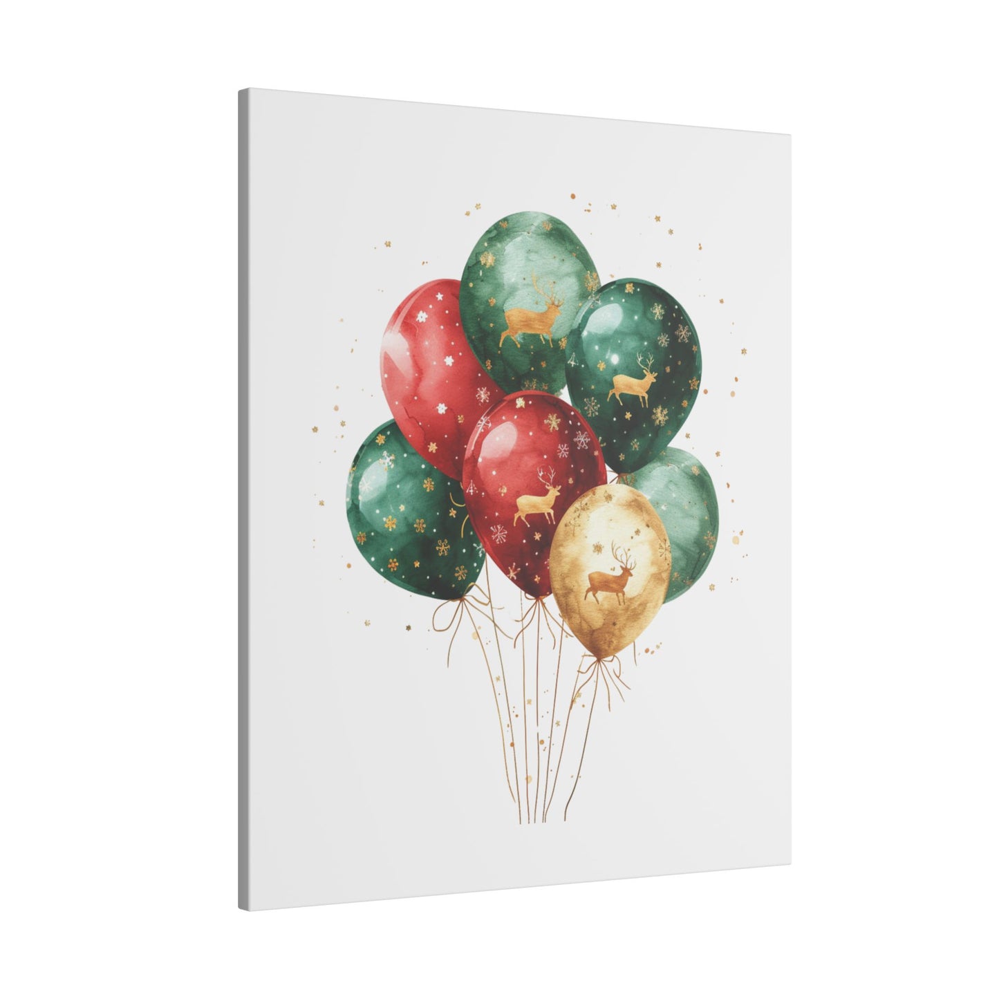 Festive Balloon Canvas Art - Holiday Decor