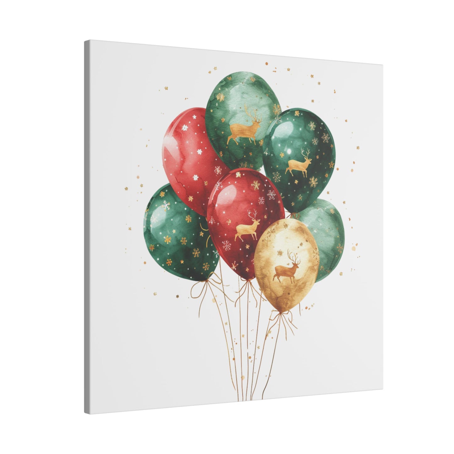 Festive Balloon Canvas Art - Holiday Decor