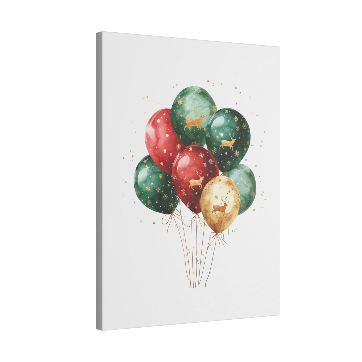 Festive Balloon Canvas Art - Holiday Decor