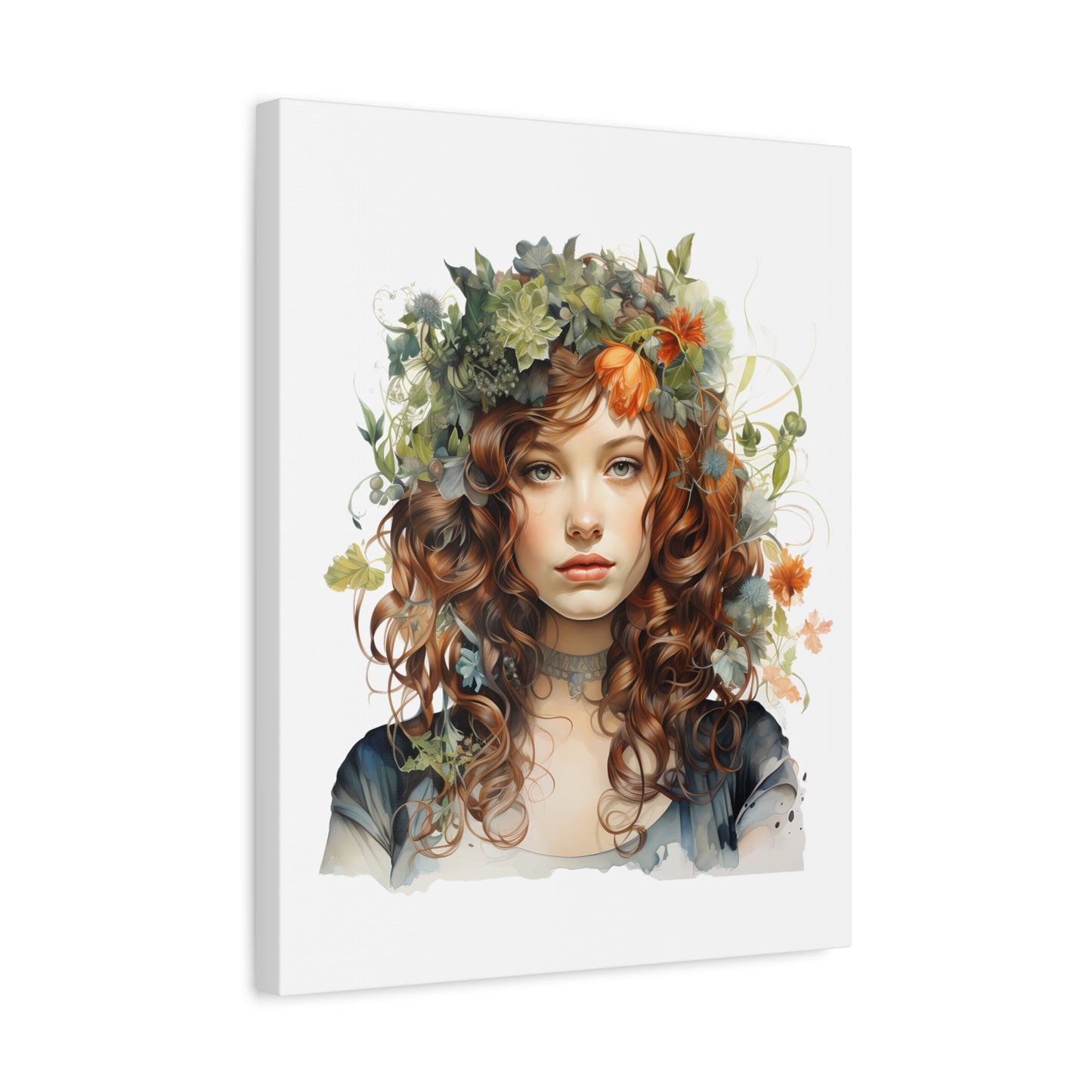 Floral Art Canvas Print - 12x16 Stretched Wall Decor for Nature Lovers