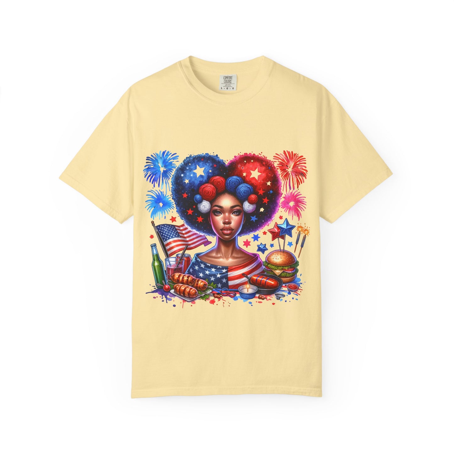 Patriotic Celebration T-Shirt | Unisex Garment-Dyed Tee for Independence Day