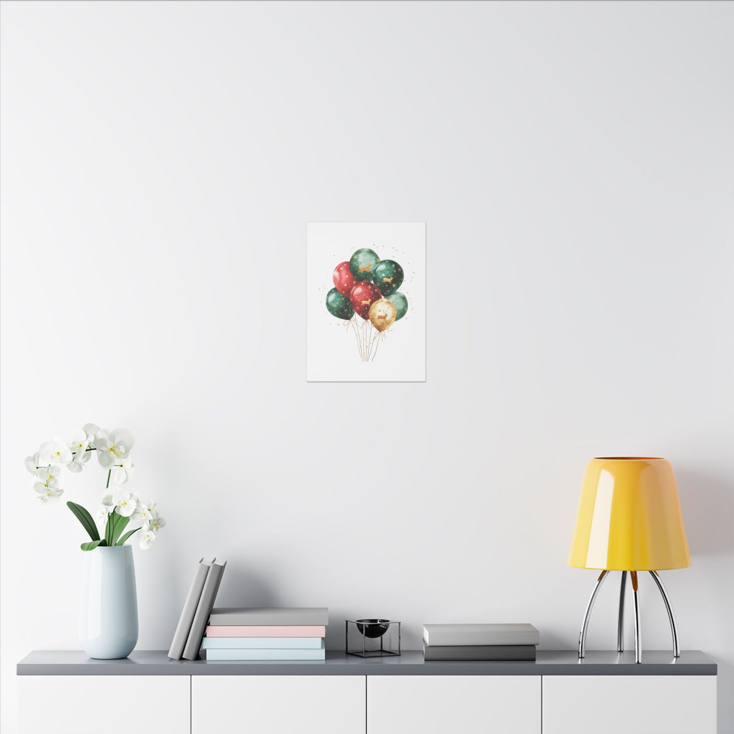 Festive Balloon Canvas Art - Holiday Decor