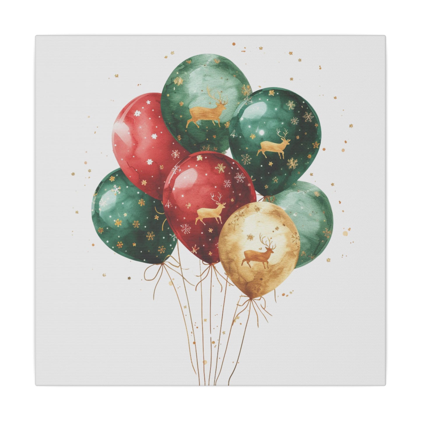 Festive Balloon Canvas Art - Holiday Decor