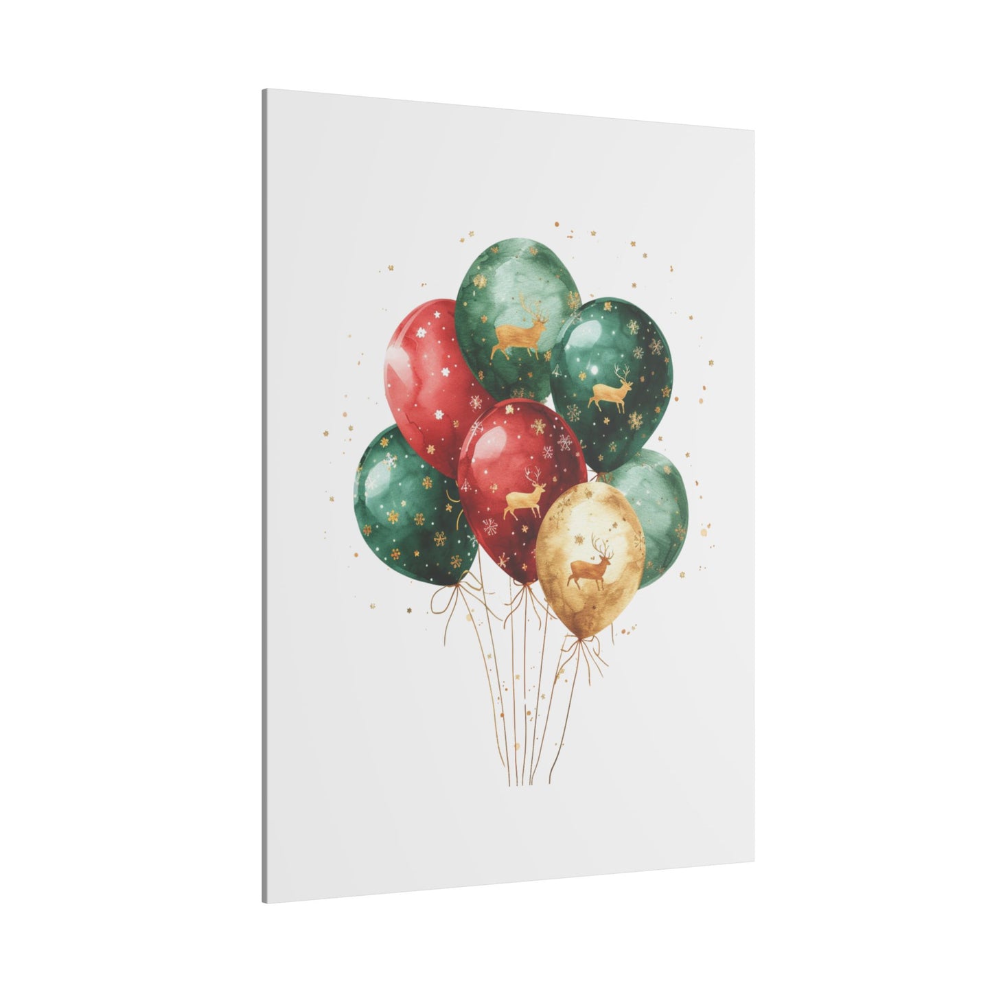 Festive Balloon Canvas Art - Holiday Decor