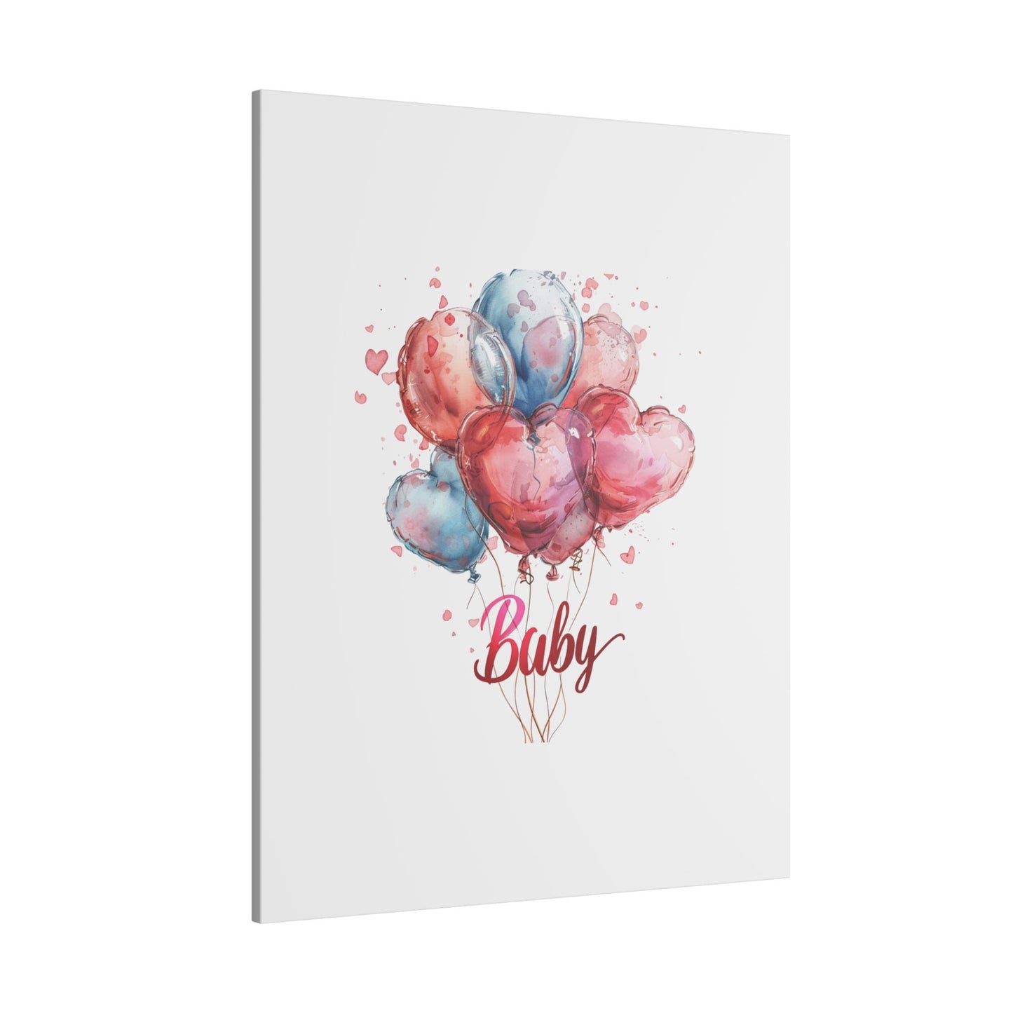 Baby Balloon Canvas Art - Colorful Nursery Decor