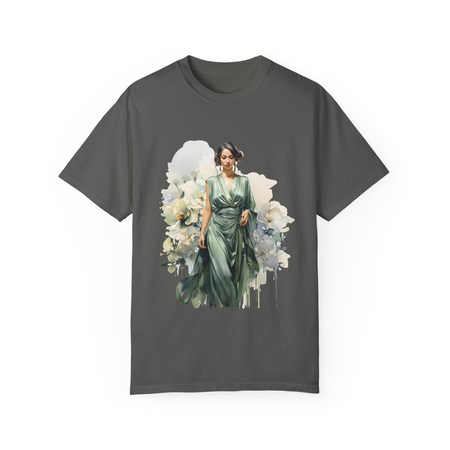 Floral Elegance Unisex Garment-Dyed T-Shirt - Stylish Spring Fashion