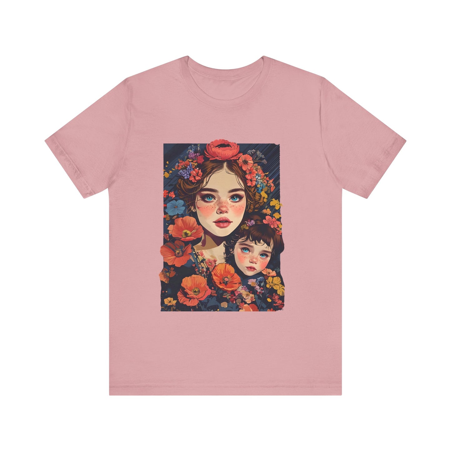 Floral Art Unisex Jersey Tee - Mothers and Daughters Design