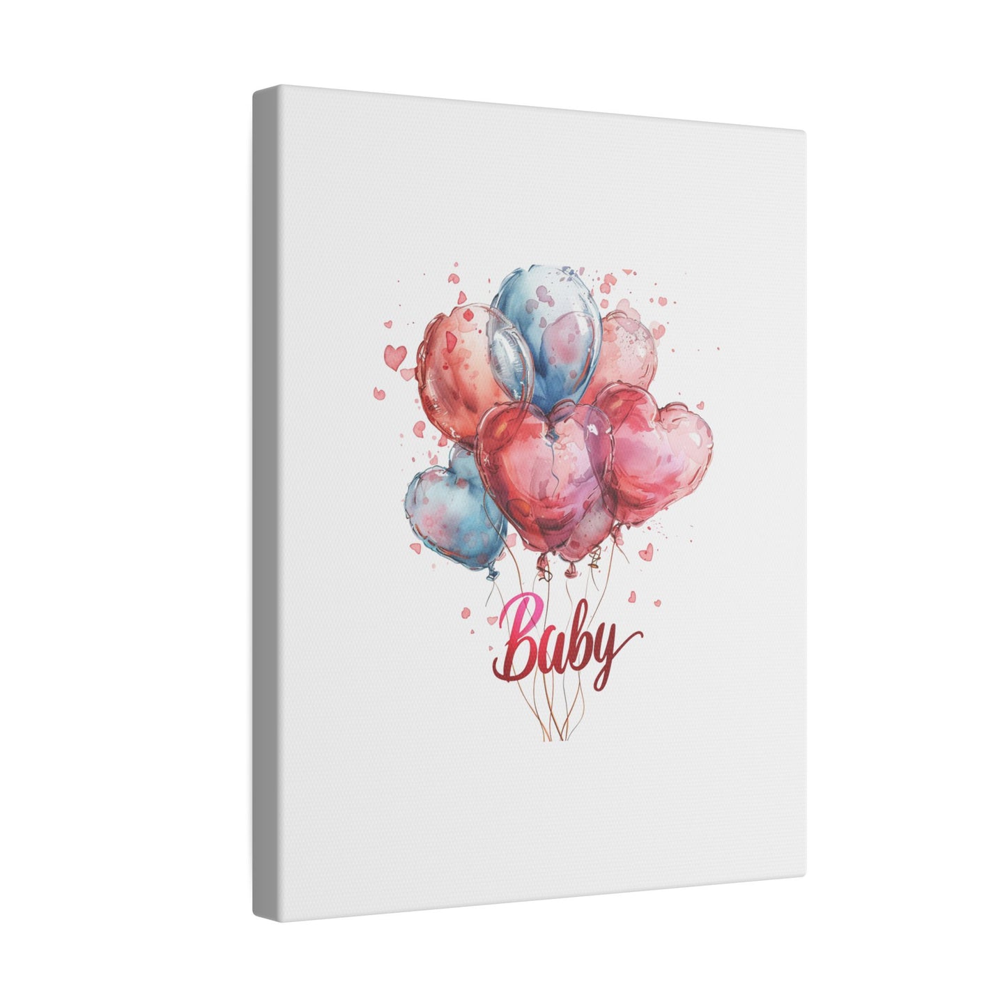 Baby Balloon Canvas Art - Colorful Nursery Decor