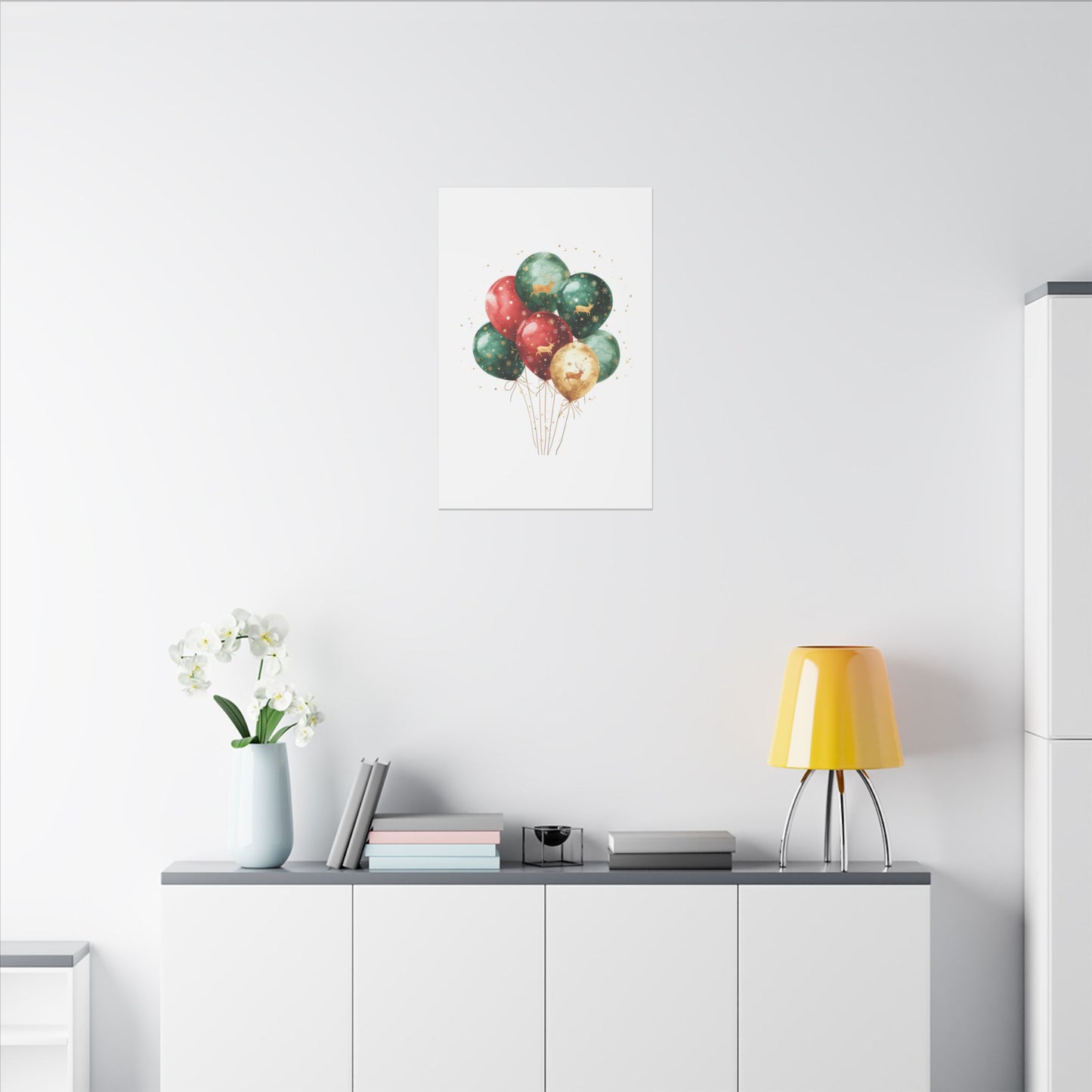 Festive Balloon Canvas Art - Holiday Decor