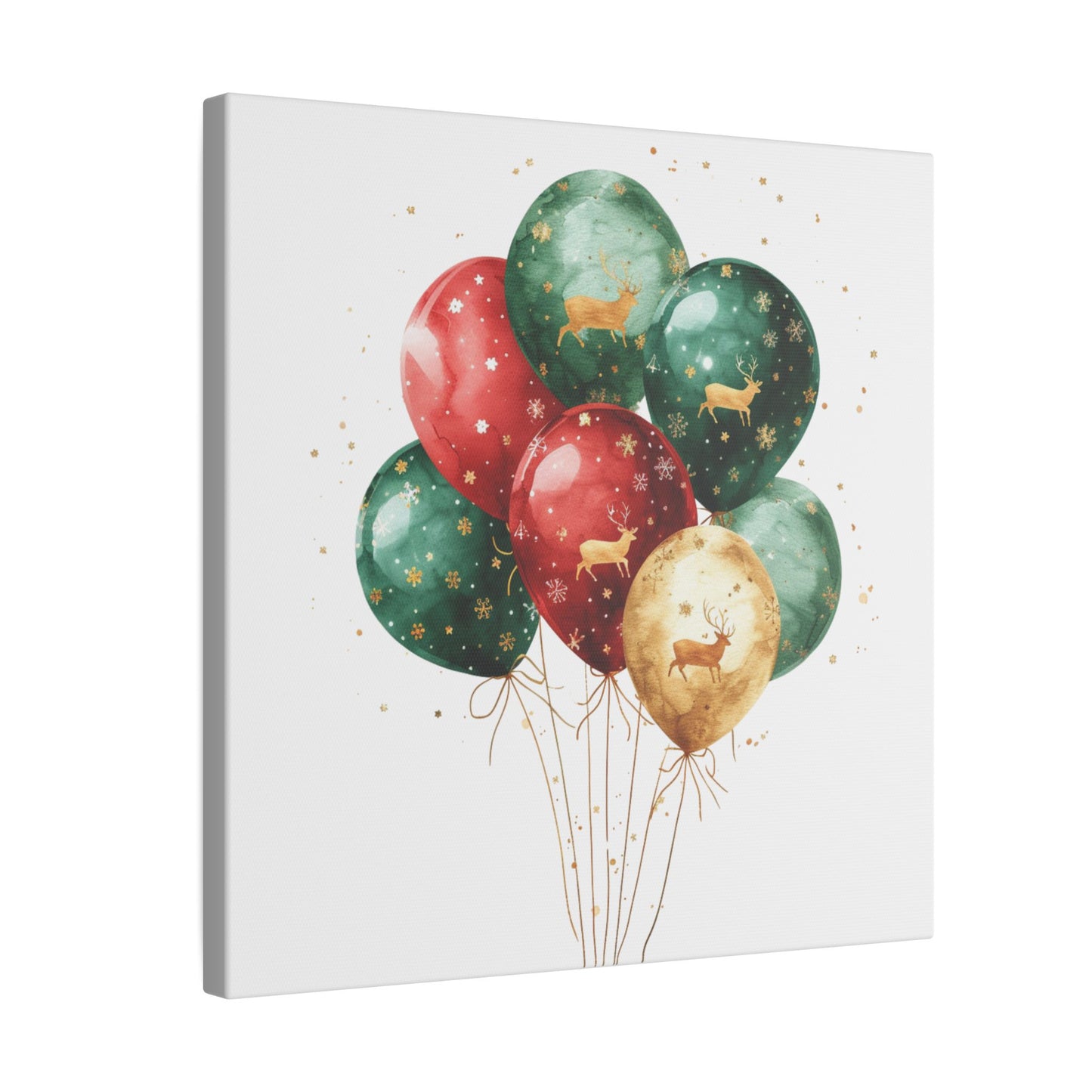 Festive Balloon Canvas Art - Holiday Decor