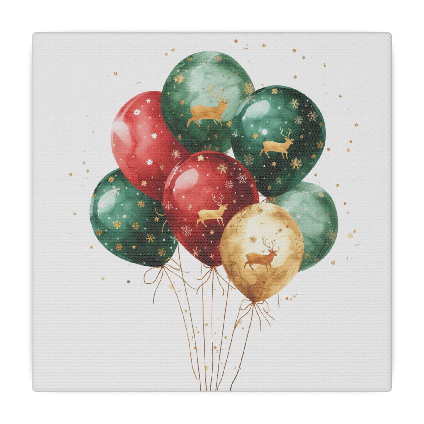 Festive Balloon Canvas Art - Holiday Decor