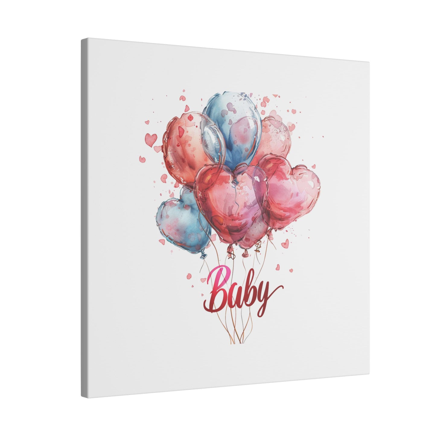 Baby Balloon Canvas Art - Colorful Nursery Decor