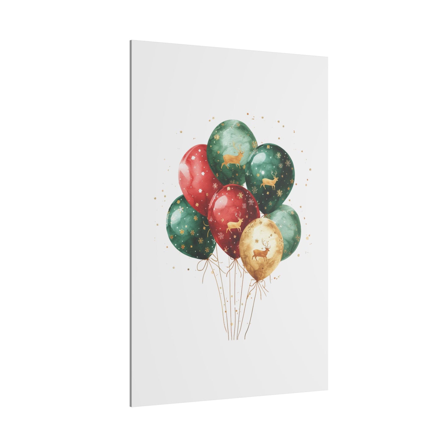 Festive Balloon Canvas Art - Holiday Decor