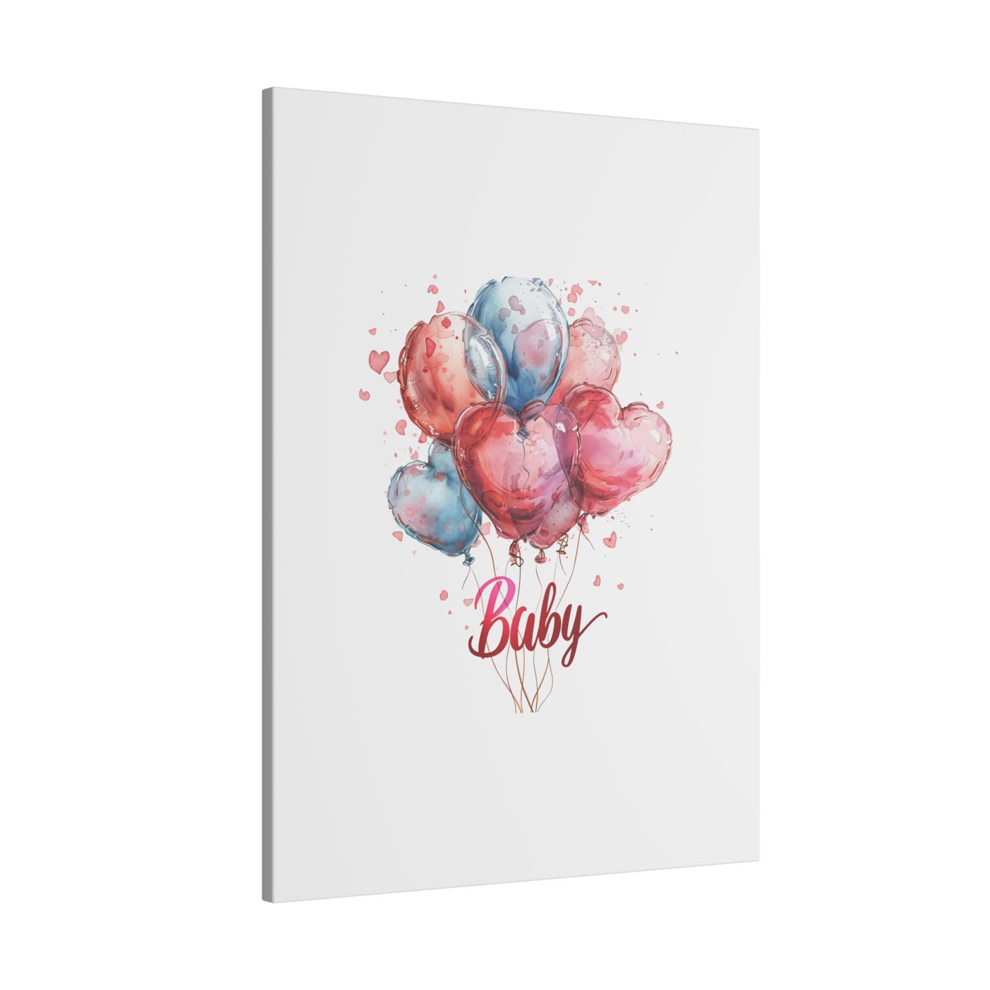 Baby Balloon Canvas Art - Colorful Nursery Decor
