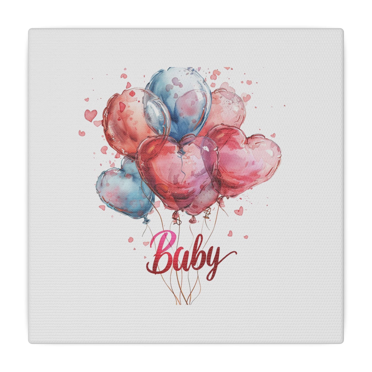 Baby Balloon Canvas Art - Colorful Nursery Decor