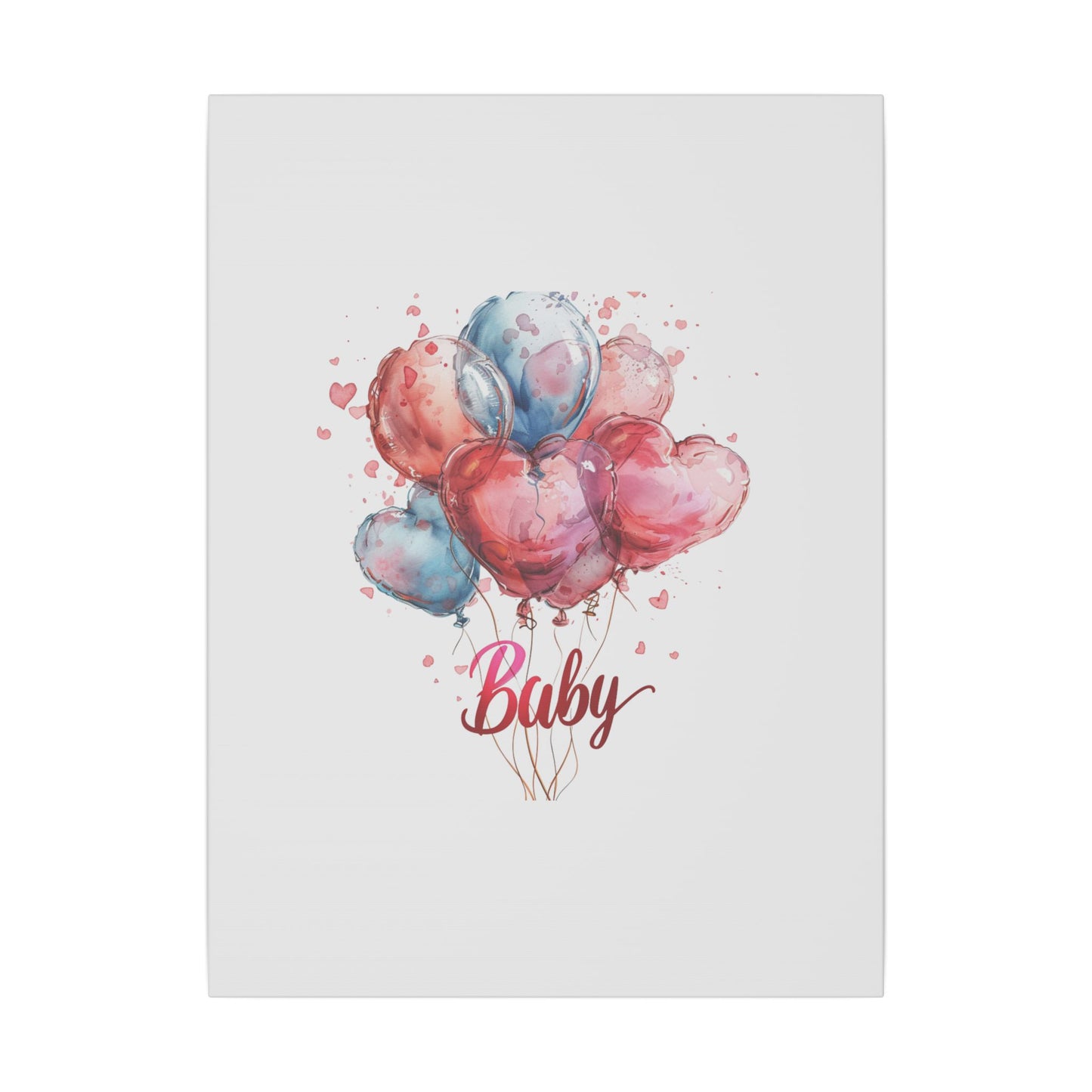 Baby Balloon Canvas Art - Colorful Nursery Decor