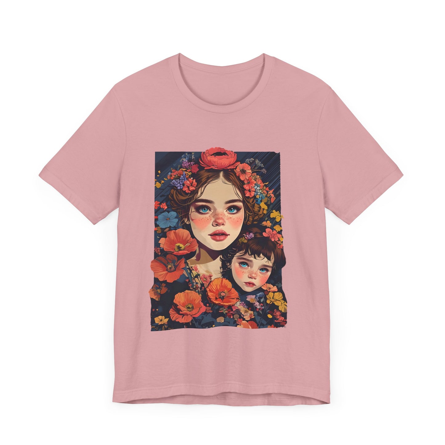 Floral Art Unisex Jersey Tee - Mothers and Daughters Design