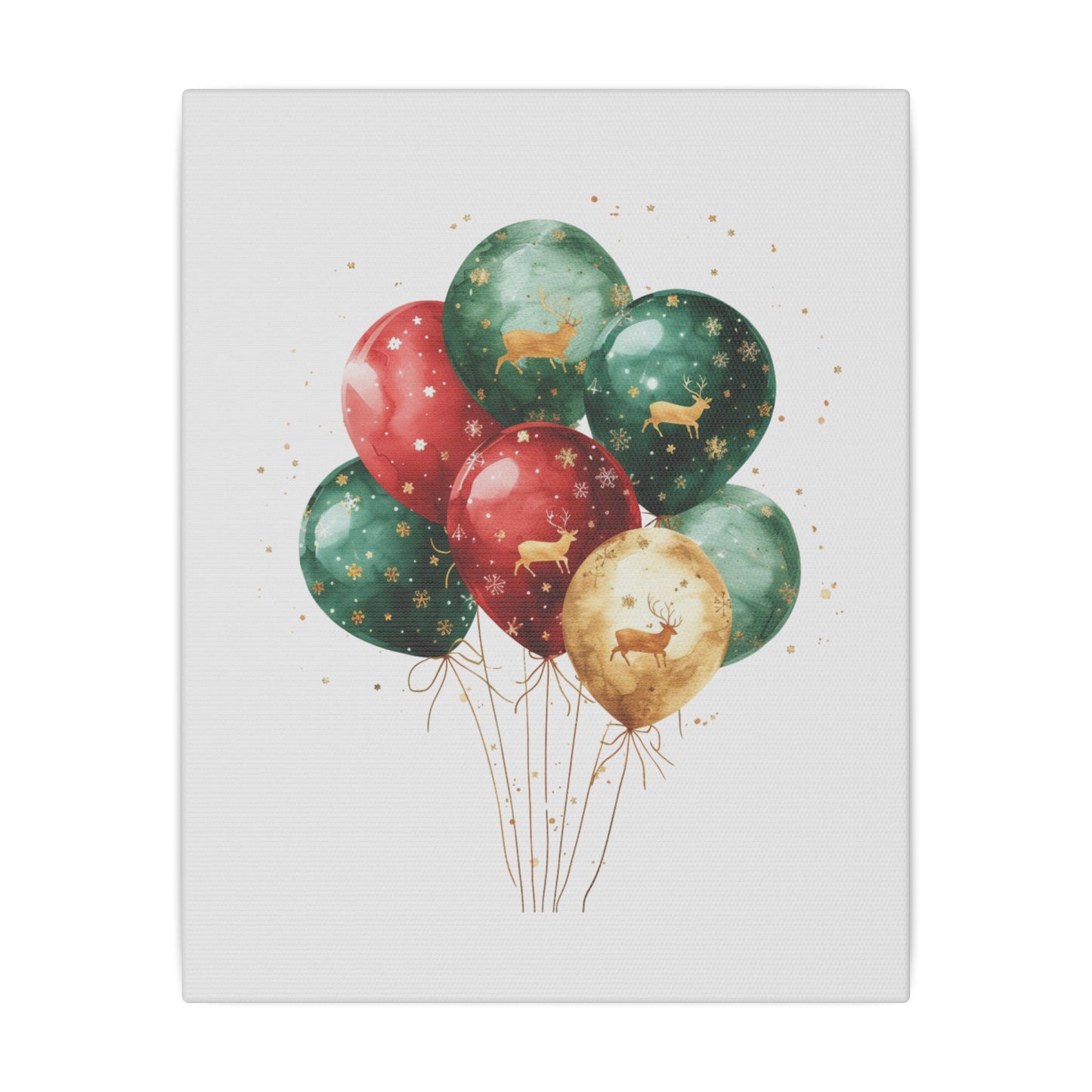 Festive Balloon Canvas Art - Holiday Decor