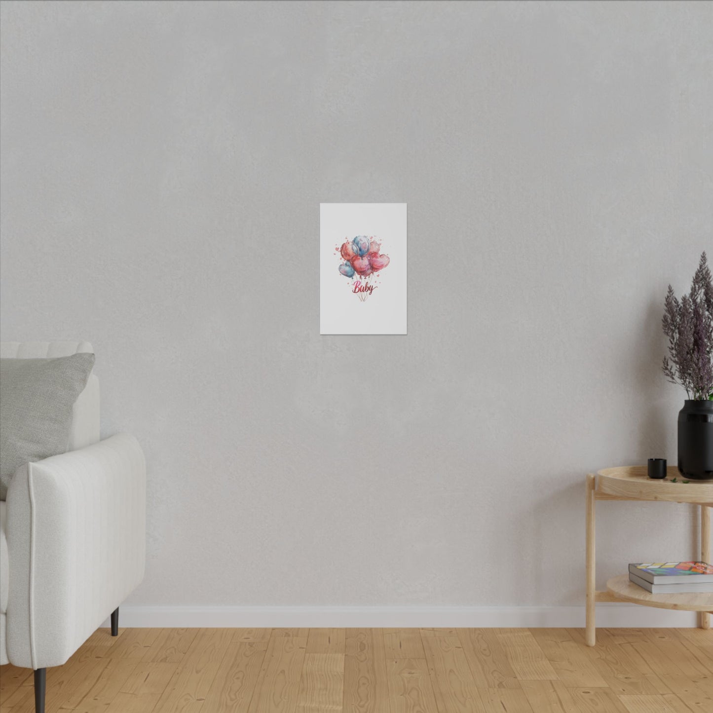 Baby Balloon Canvas Art - Colorful Nursery Decor