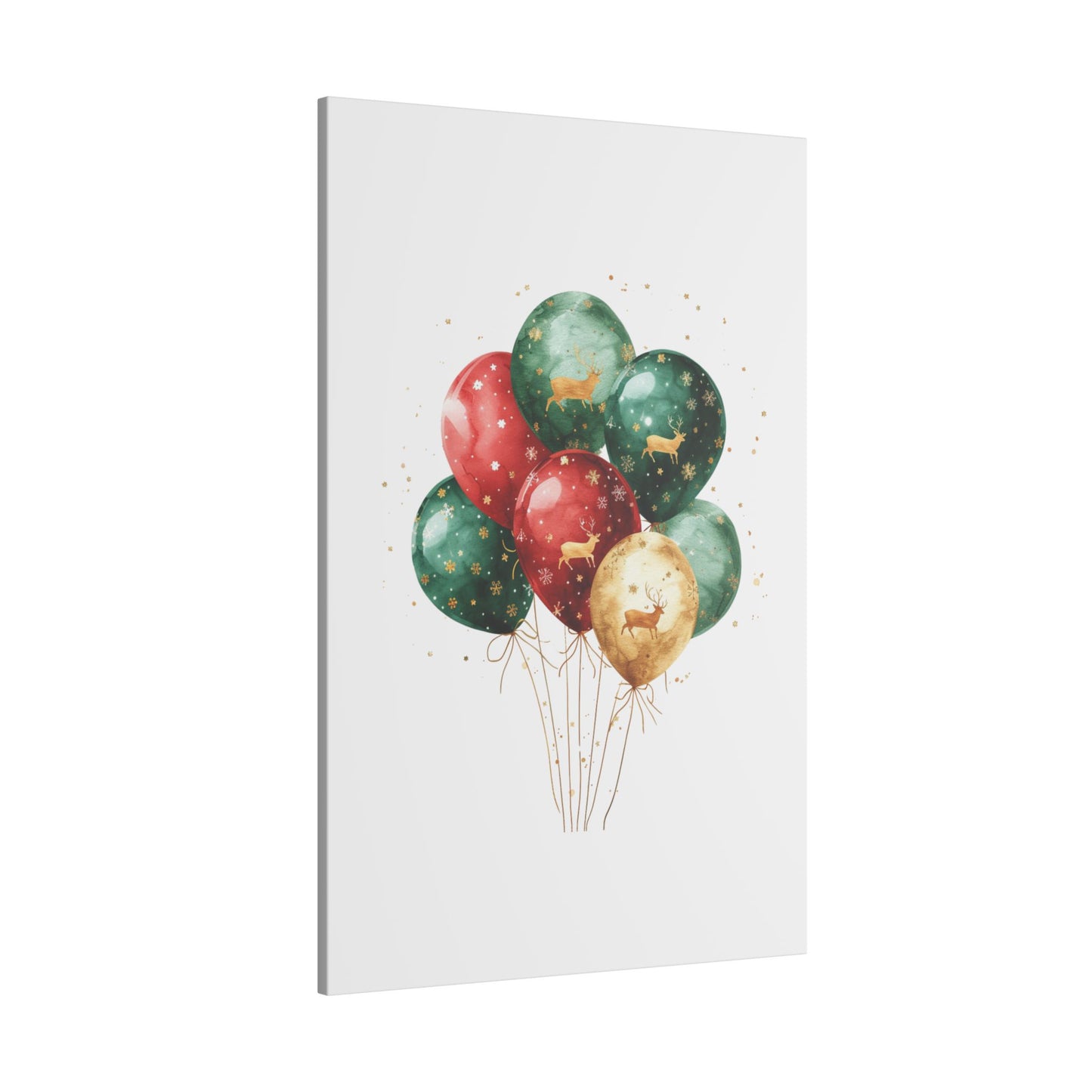 Festive Balloon Canvas Art - Holiday Decor