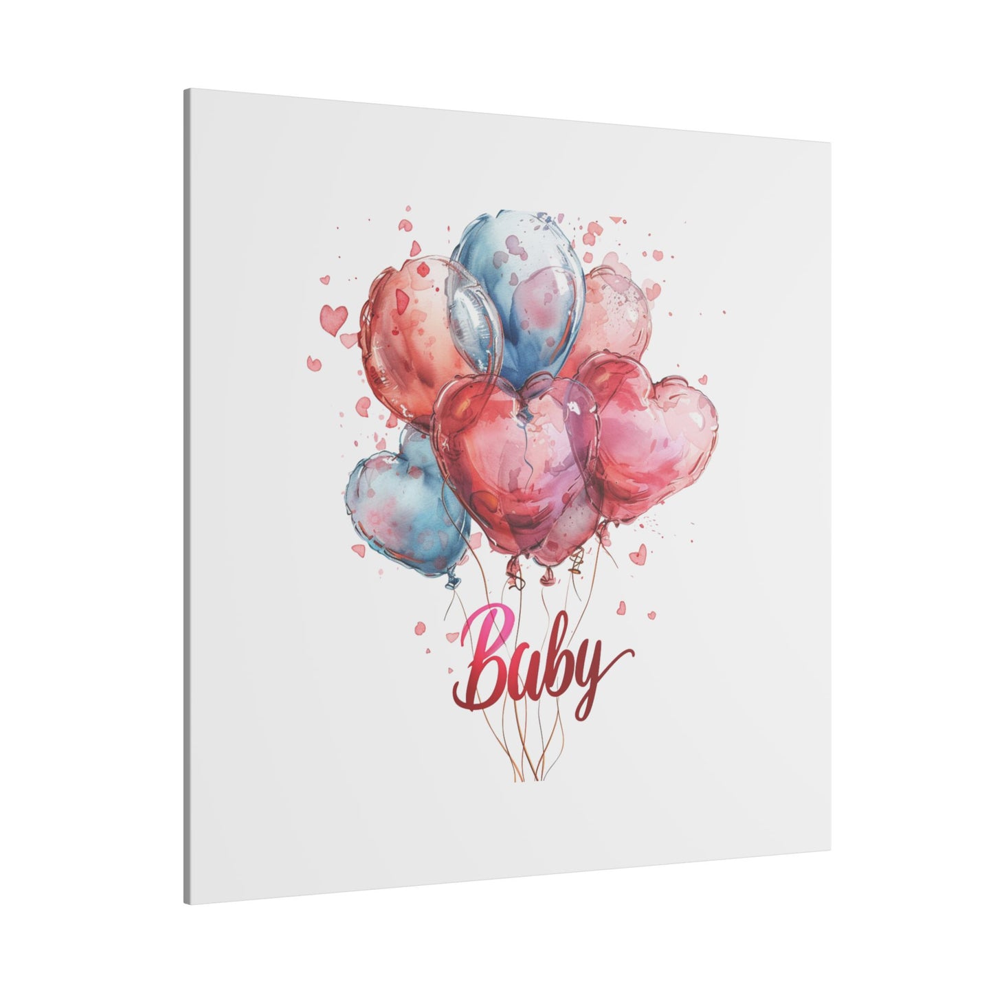 Baby Balloon Canvas Art - Colorful Nursery Decor