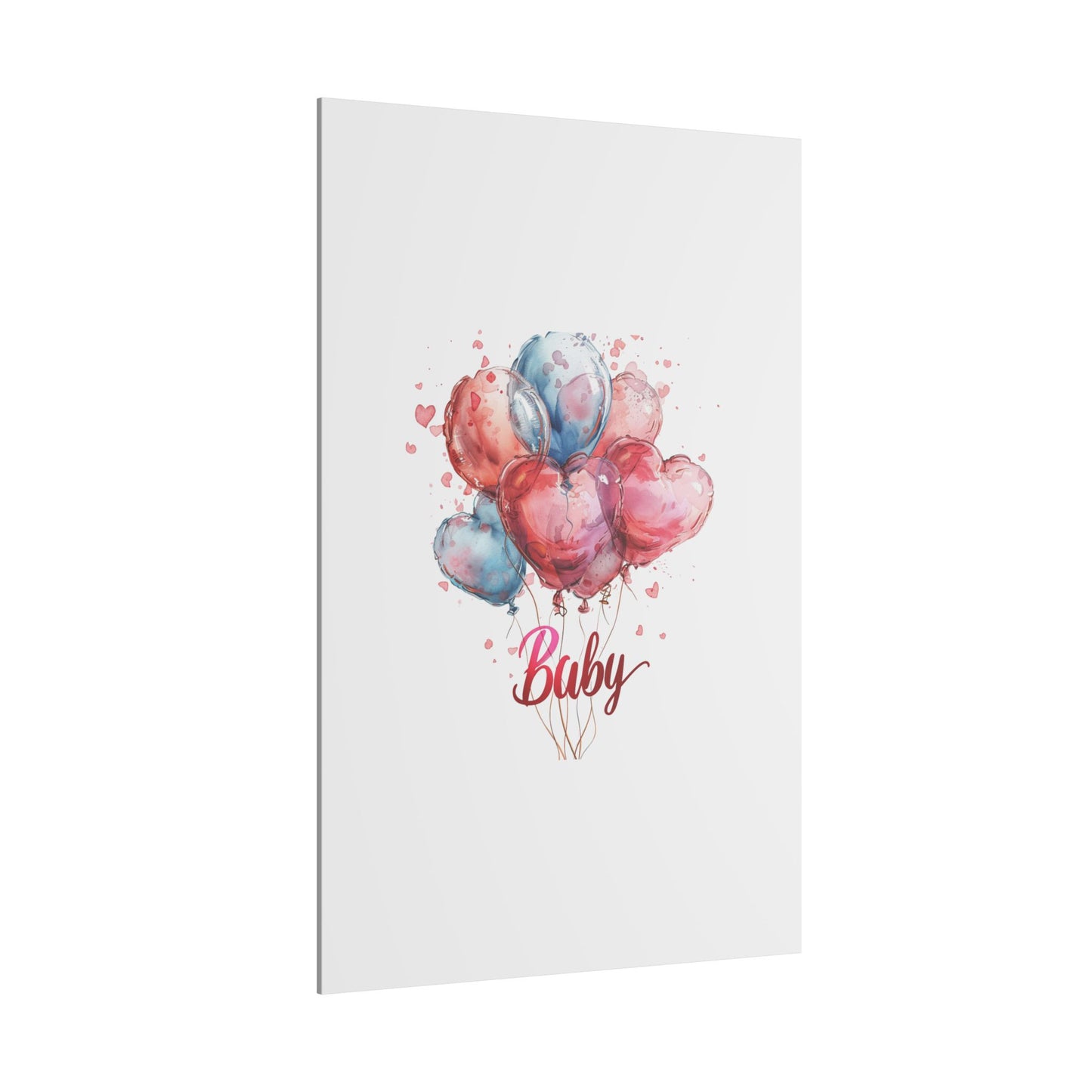 Baby Balloon Canvas Art - Colorful Nursery Decor