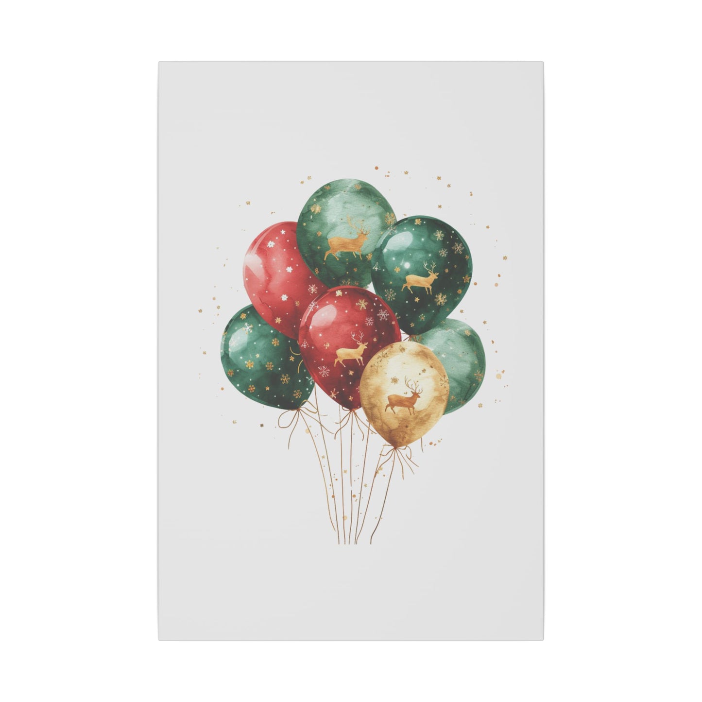 Festive Balloon Canvas Art - Holiday Decor