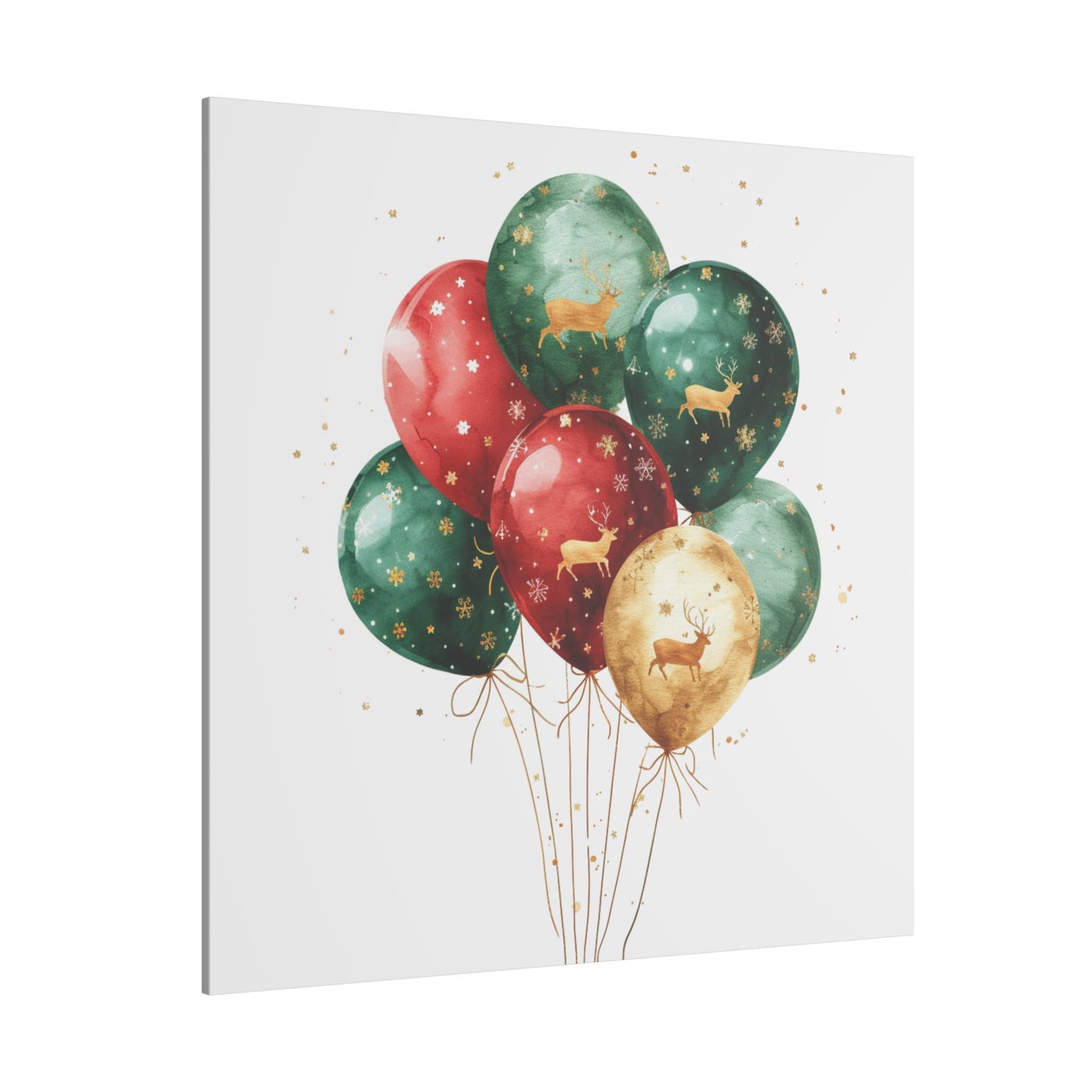 Festive Balloon Canvas Art - Holiday Decor