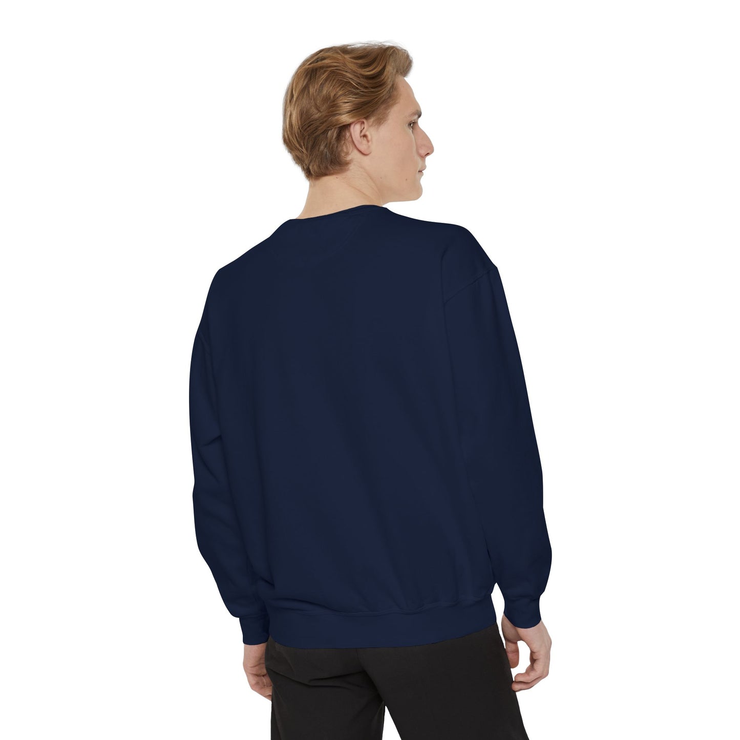 Autumn Leaves & Sneakers Sweatshirt - Unisex Garment-Dyed Cozy Apparel
