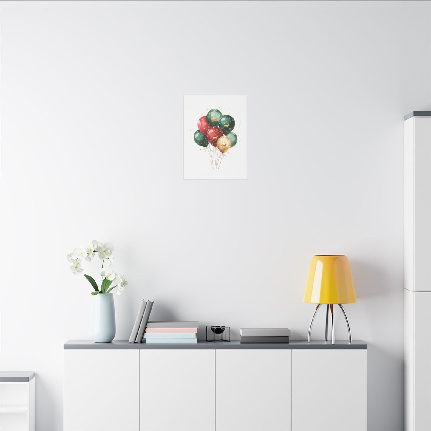 Festive Balloon Canvas Art - Holiday Decor