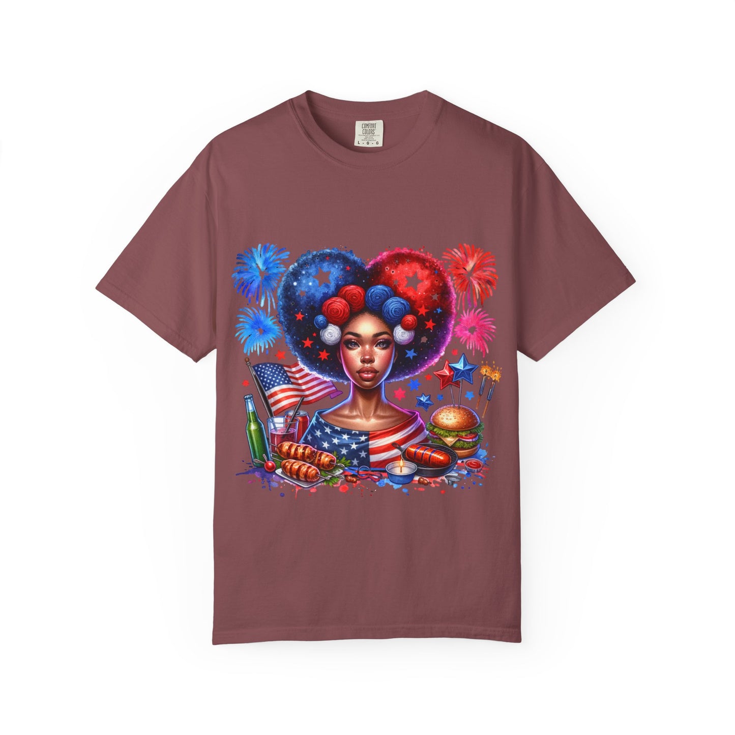 Patriotic Celebration T-Shirt | Unisex Garment-Dyed Tee for Independence Day
