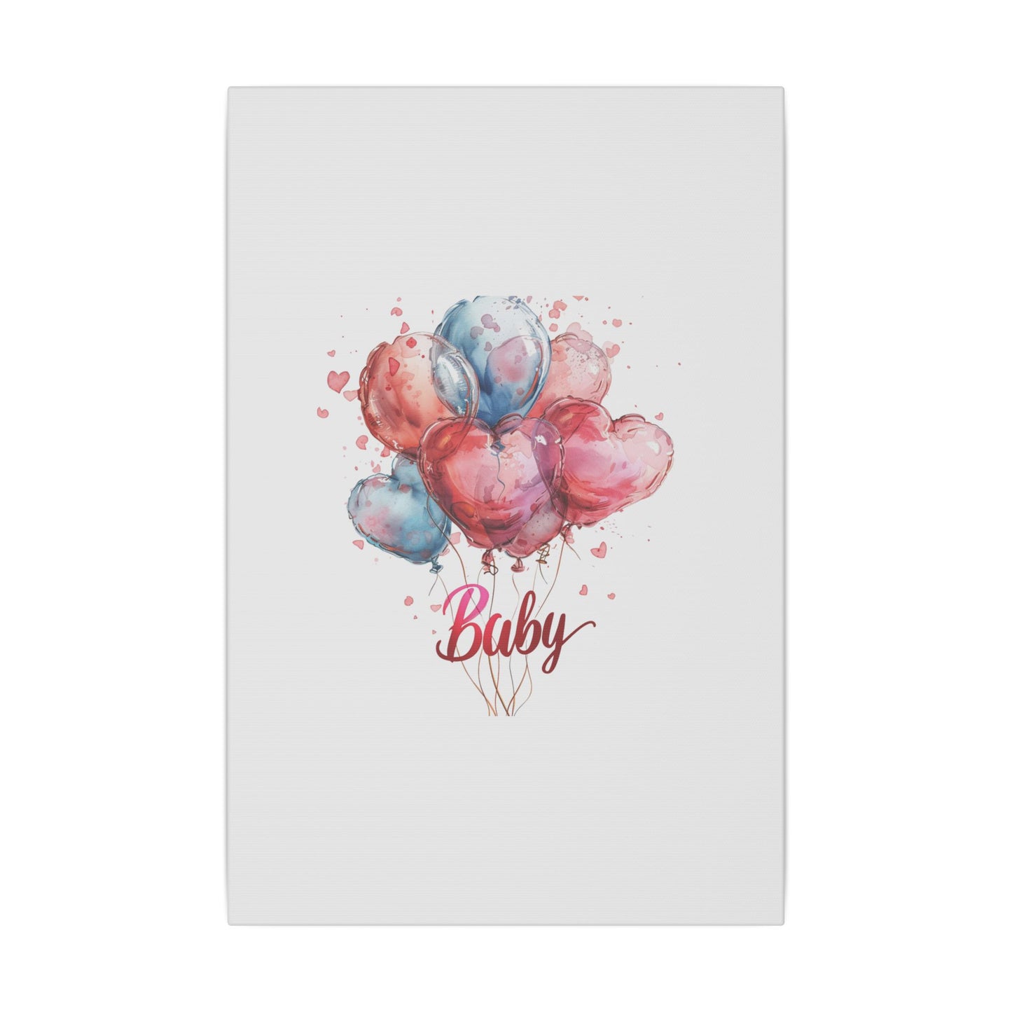 Baby Balloon Canvas Art - Colorful Nursery Decor