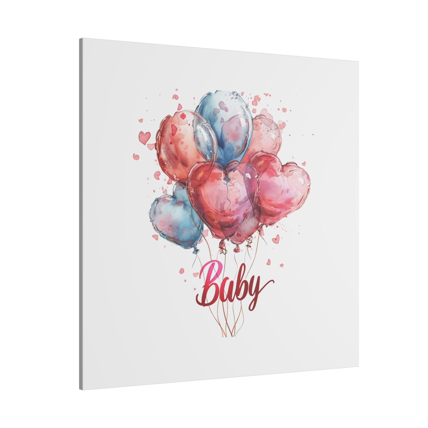 Baby Balloon Canvas Art - Colorful Nursery Decor
