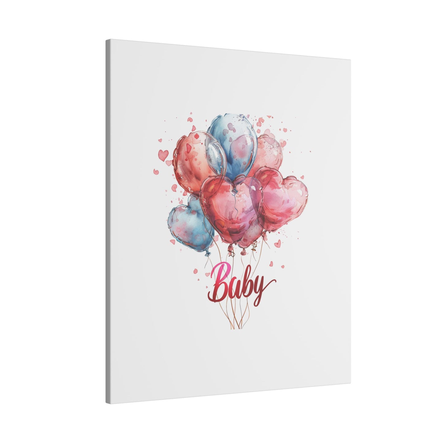 Baby Balloon Canvas Art - Colorful Nursery Decor