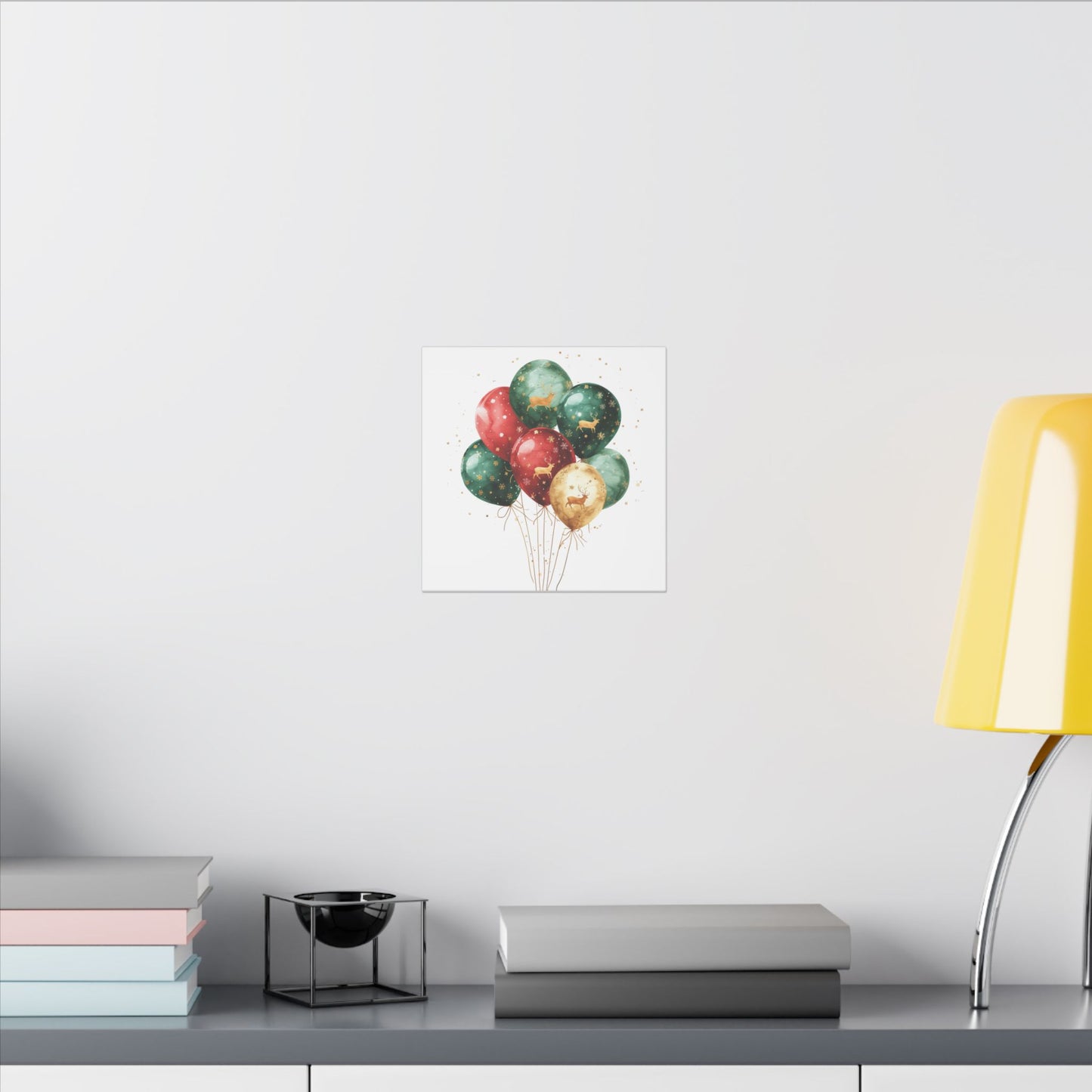 Festive Balloon Canvas Art - Holiday Decor